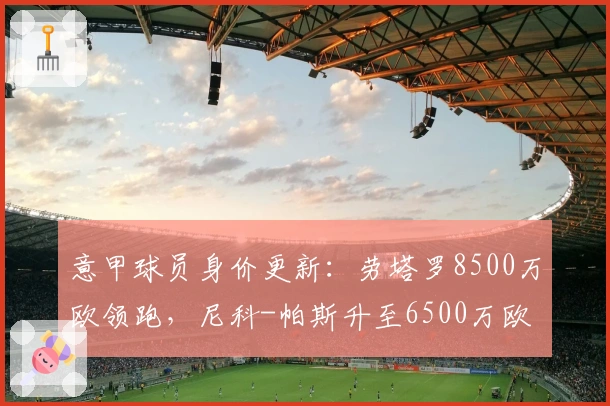意甲球员身价更新：劳塔罗8500万欧领跑，尼科-帕斯升至6500万欧