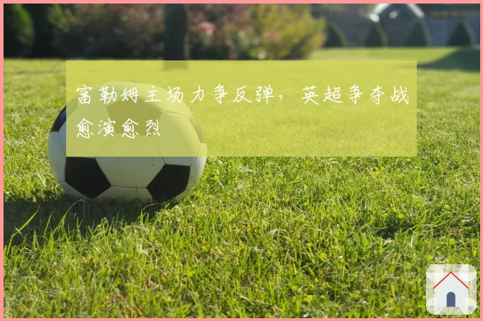 富勒姆主场力争反弹,英超争夺战愈演愈烈